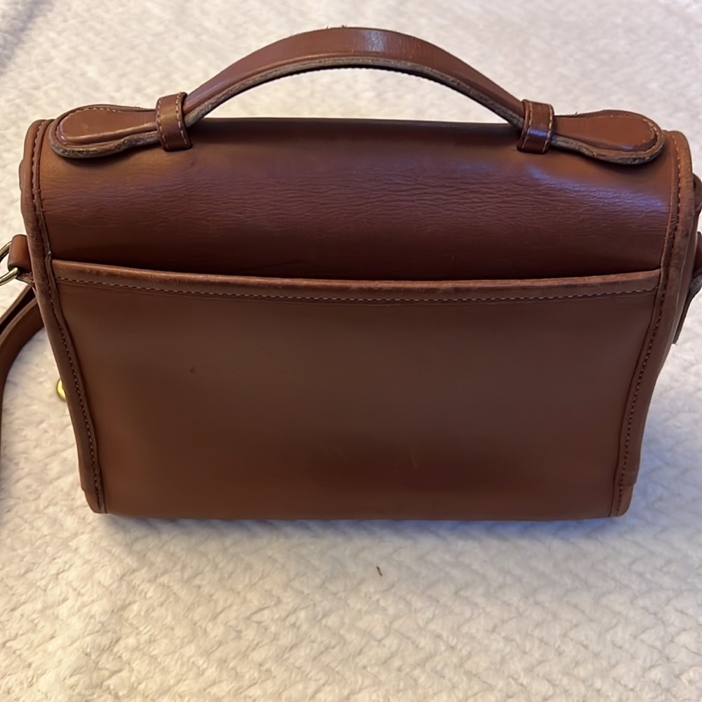 Coach Vintage 9870 British Tan Leather Shoulder Bag – Rare Classic - Picture 6 of 13